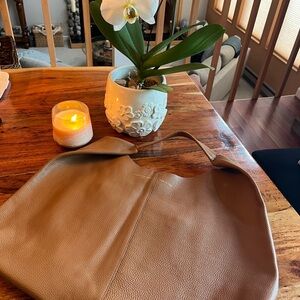 Kurt Geiger Tan Leather Tote - Made in Italy